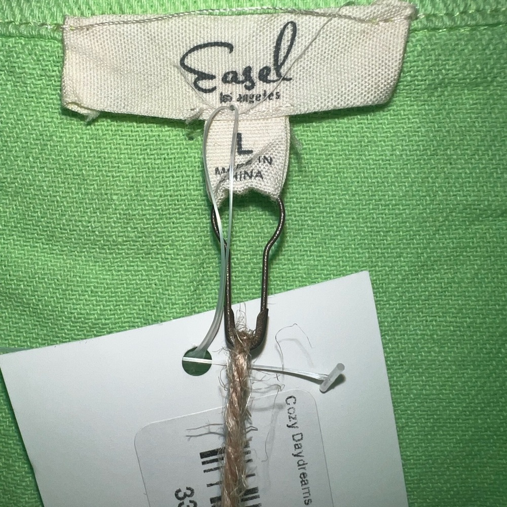 Easel Lime green large shacket - Picture 7 of 12